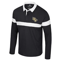 Men's Colosseum  Black UCF Knights Too Cool For School Long Sleeve Polo