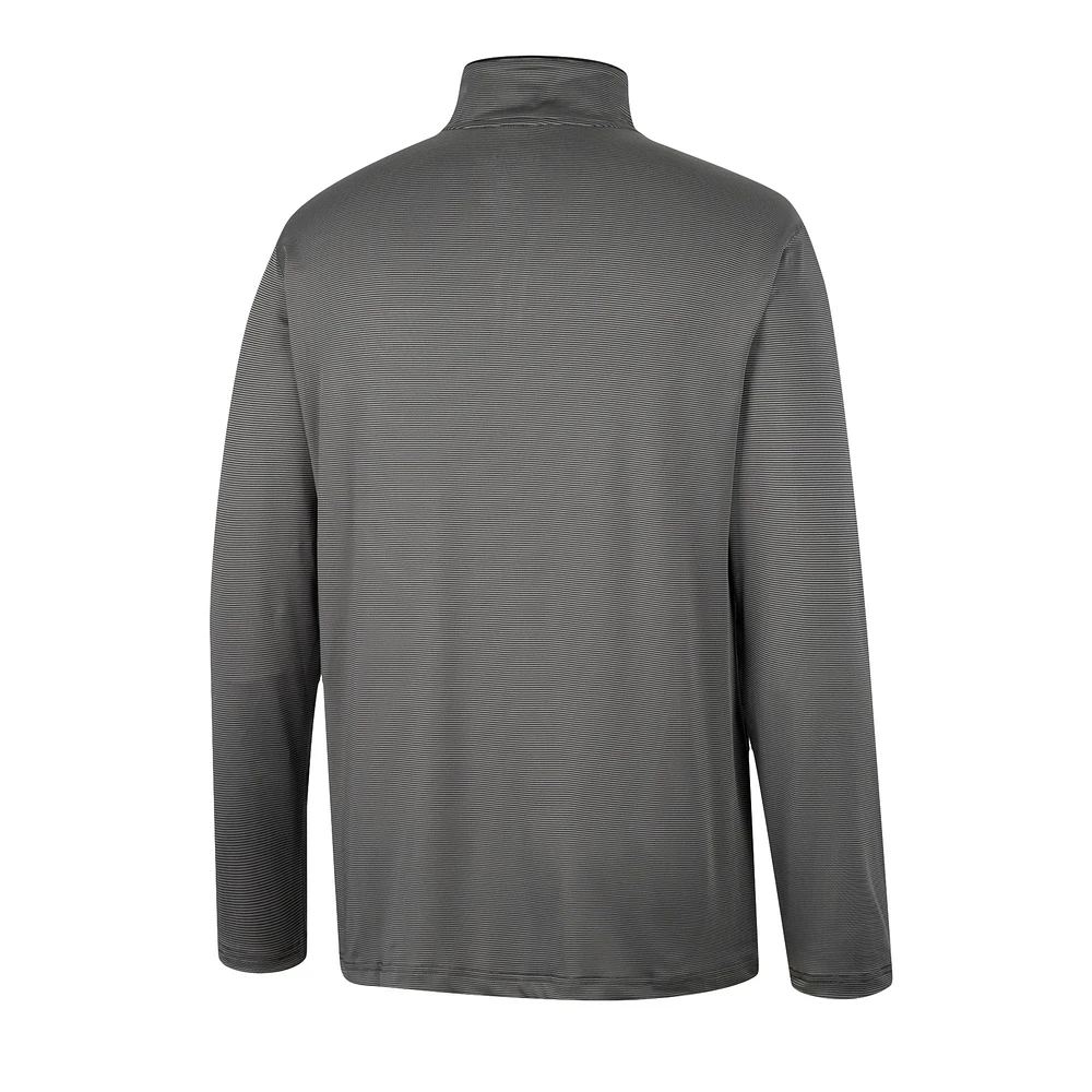 Men's Colosseum Charcoal UCF Knights Logo Quarter-Zip Windshirt
