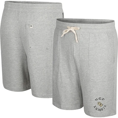 Colosseum Heather Grey UCF Knights Love To Hear This Terry Short pour homme