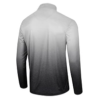 Men's Colosseum White/Black UCF Knights Laws of Physics Quarter-Zip Windshirt