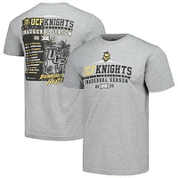 T-shirt inaugural du calendrier Big 12 des UCF Knights gris chiné pour hommes