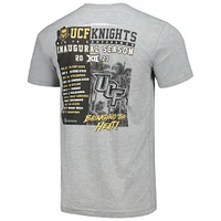 T-shirt inaugural du calendrier Big 12 des UCF Knights gris chiné pour hommes