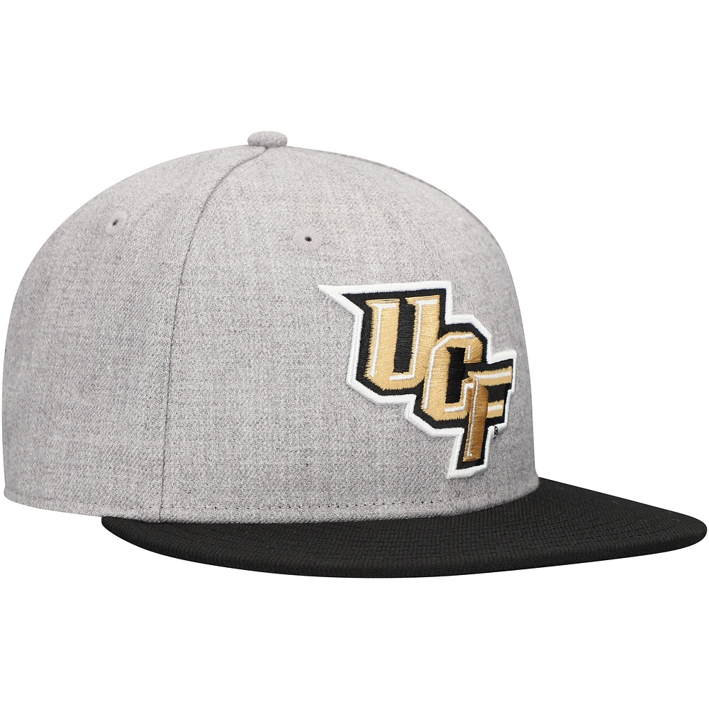 Men's New Era Heather Gray UCF Knights Logo 9FIFTY Snapback Hat