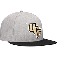 Men's New Era Heather Gray UCF Knights Logo 9FIFTY Snapback Hat