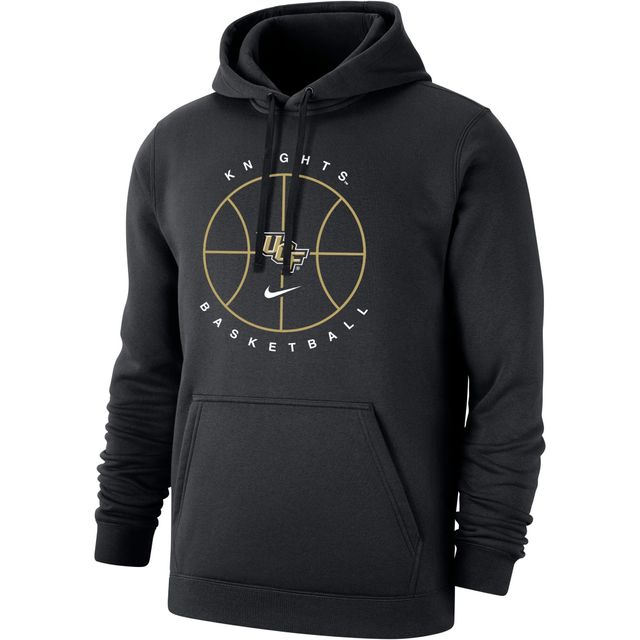 Chandail à capuchon en molleton Nike UCF Knights Basketball Icon Club pour homme, noir