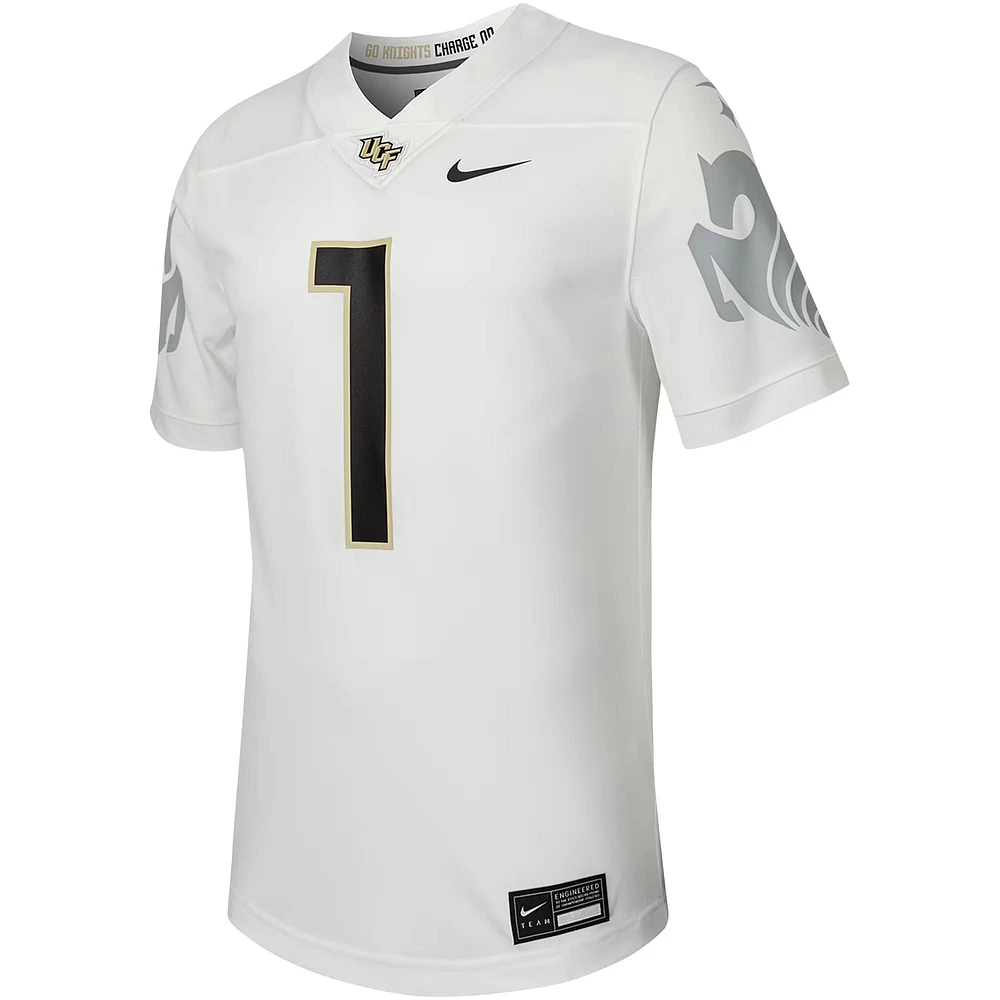 Men's Nike #1 White UCF Knights Untouchable Replica Football Jersey