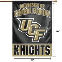 WinCraft UCF Knights 71,1 x 101,6 cm Drapeau de maison avec nom complet