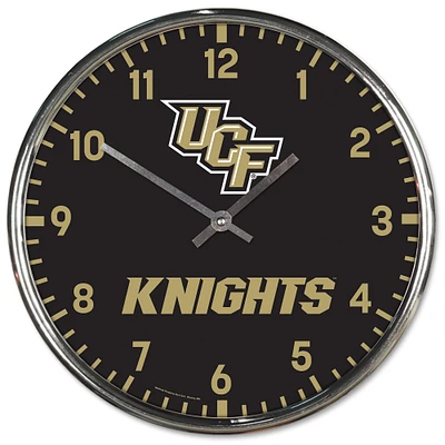 Horloge murale chromée WinCraft UCF Knights
