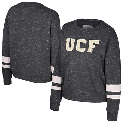 Sweat-shirt à capuche noir motif moucheté Colosseum UCF Knights Lost City pour femme