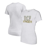 V105855 UCF 240137_CR6710 IM1 Nom de l'équipe à carreaux pour femmes T-shirt ondulé Triblend SS TEELADRIB CF240137_CR6710_HEWH #5