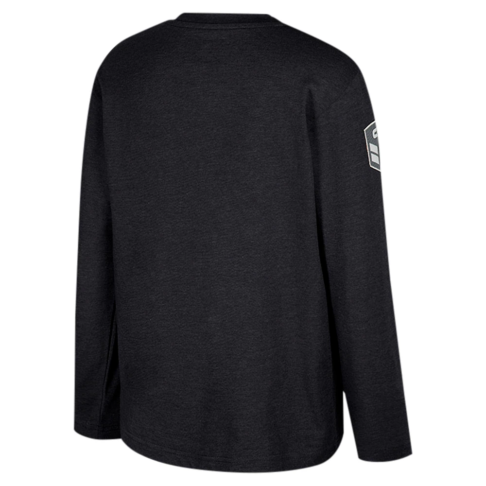 Youth Colosseum Heather Black UCF Knights OHT Military Appreciation Oorah Long Sleeve T-Shirt