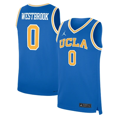 Maillot de basket-ball réplique Jordan Brand Russell Westbrook bleu UCLA Bruins Performance pour homme