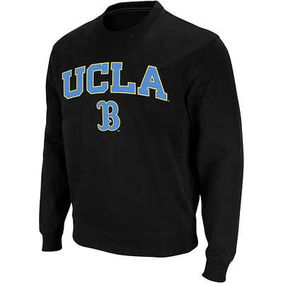 Colosseum Black UCLA Bruins Arch & Logo Crew Neck Sweat-shirt pour homme