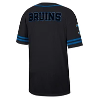 Men's Colosseum Black UCLA Bruins Free Spirited Mesh Button-Up Baseball Jersey