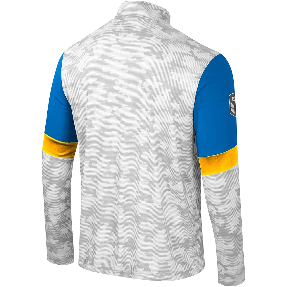 Men's Colosseum  Camo UCLA Bruins OHT Military Appreciation Tomahawk Quarter-Zip Windshirt