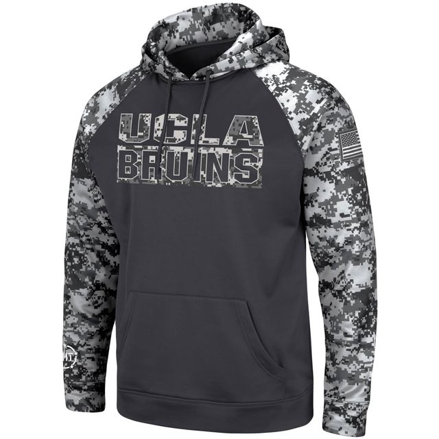 Sweat à capuche Colosseum Charcoal UCLA Bruins OHT Military Appreciation Digital Camo pour homme