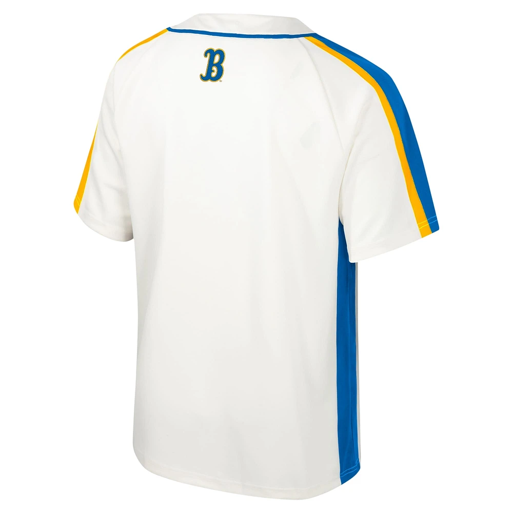 Men's Colosseum Cream UCLA Bruins Ruth Button-Up Baseball Jersey