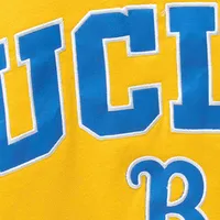 Men's Colosseum Gold UCLA Bruins Arch & Logo Crew Neck Sweatshirt