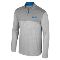 Men's Colosseum Gray UCLA Bruins Tuck Quarter-Zip Top