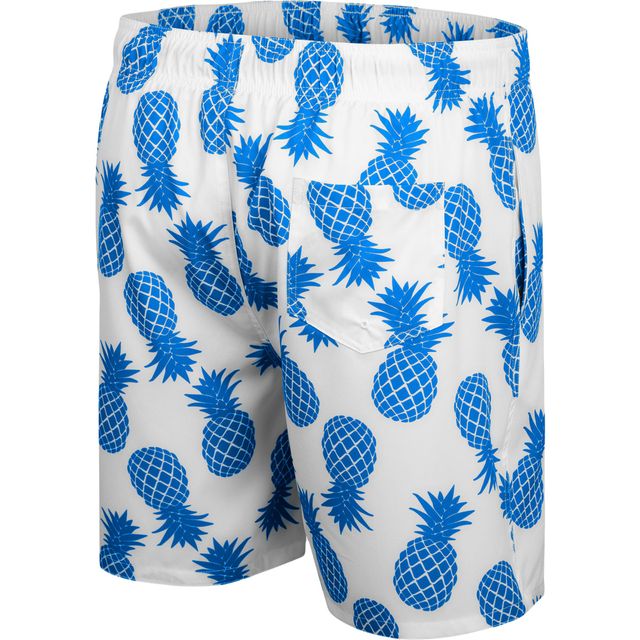 SHORT DE BAIN CO3 UCLA BLANC BLEU HOMME ANANAS (BLANC/COULEUR D'ÉQUIPE LIMITÉE) SWMMEN