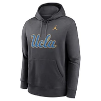 Men's Jordan Brand Anthracite UCLA Bruins Primetime Club Fleece Pullover Hoodie