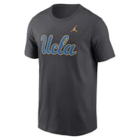 Men's Jordan Brand Anthracite UCLA Bruins Primetime Evergreen Logo T-Shirt