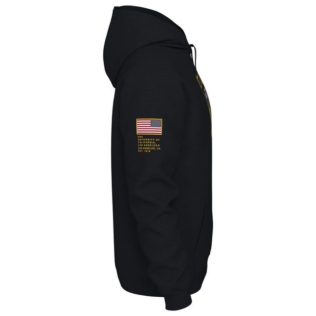 Chandail à capuchon enfiler avec motif camouflage UCLA Bruins Veterans Jordan Brand pour homme, noir