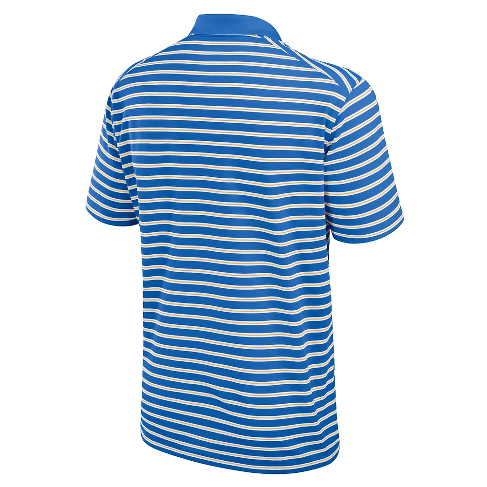 Men's Jordan Brand Blue/White UCLA Bruins Primetime Victory Striped Performance Polo
