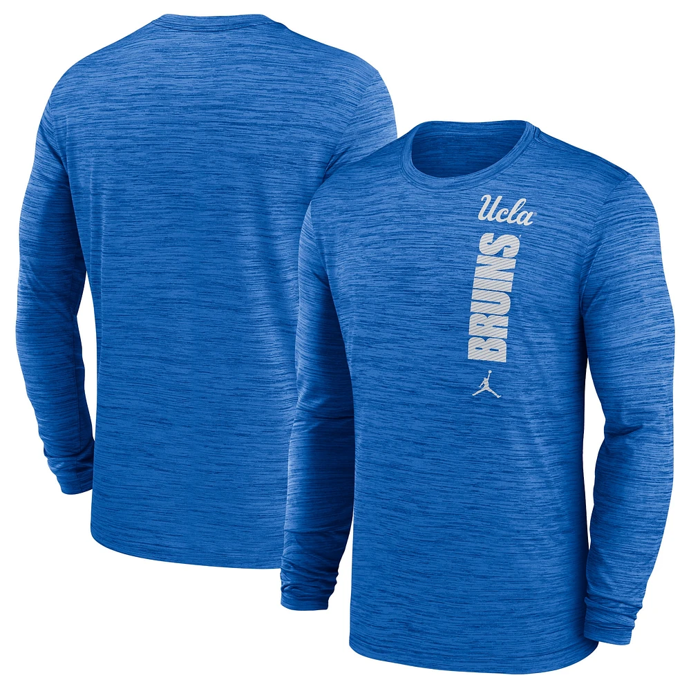 Men's Jordan Brand Blue UCLA Bruins Sideline Velocity Performance Long Sleeve T-Shirt
