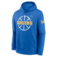 Men's Jordan Brand Blue UCLA Bruins Basketball Icon Club Fleece Pullover Hoodie