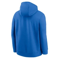 Men's Jordan Brand Blue UCLA Bruins Basketball Icon Club Fleece Pullover Hoodie