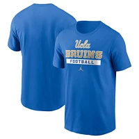 Men's Jordan Brand Blue UCLA Bruins Football T-Shirt
