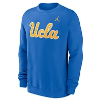 Men's Jordan Brand Blue UCLA Bruins Primetime Fleece Pullover Sweatshirt