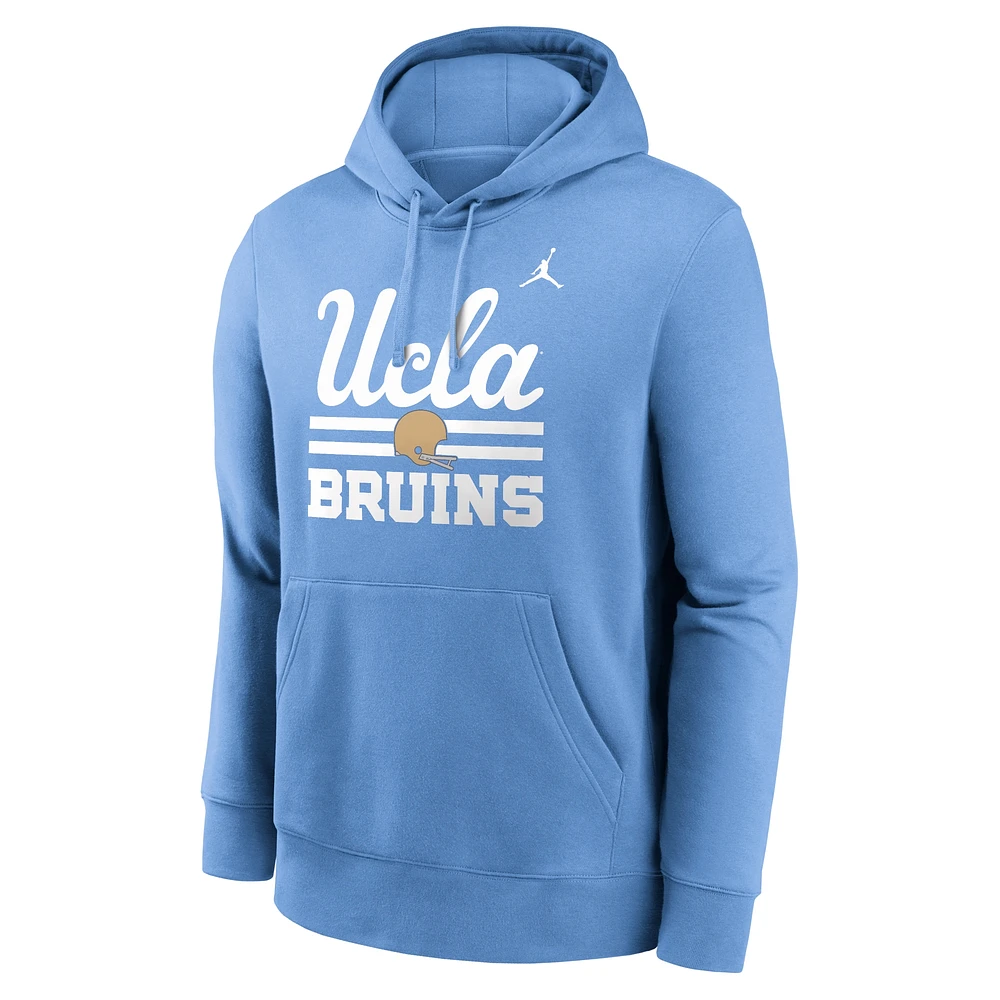 Men's Jordan Brand Blue UCLA Bruins Throwback Club Pullover Hoodie