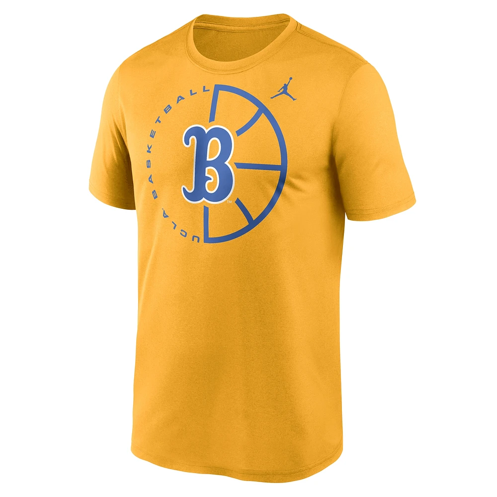 Men's Jordan Brand Gold UCLA Bruins Legend Basketball Icon Performance T-Shirt