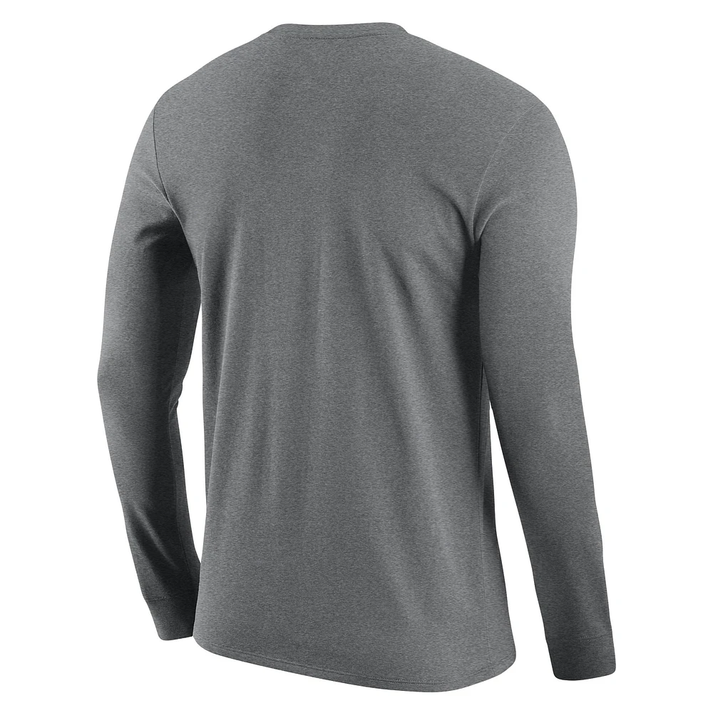T-shirt à manches longues de basket-ball Jordan Brand gris UCLA Bruins pour hommes