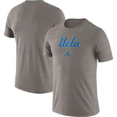 T-shirt Performance Jordan Brand UCLA Bruins Velocity pour homme, gris chiné