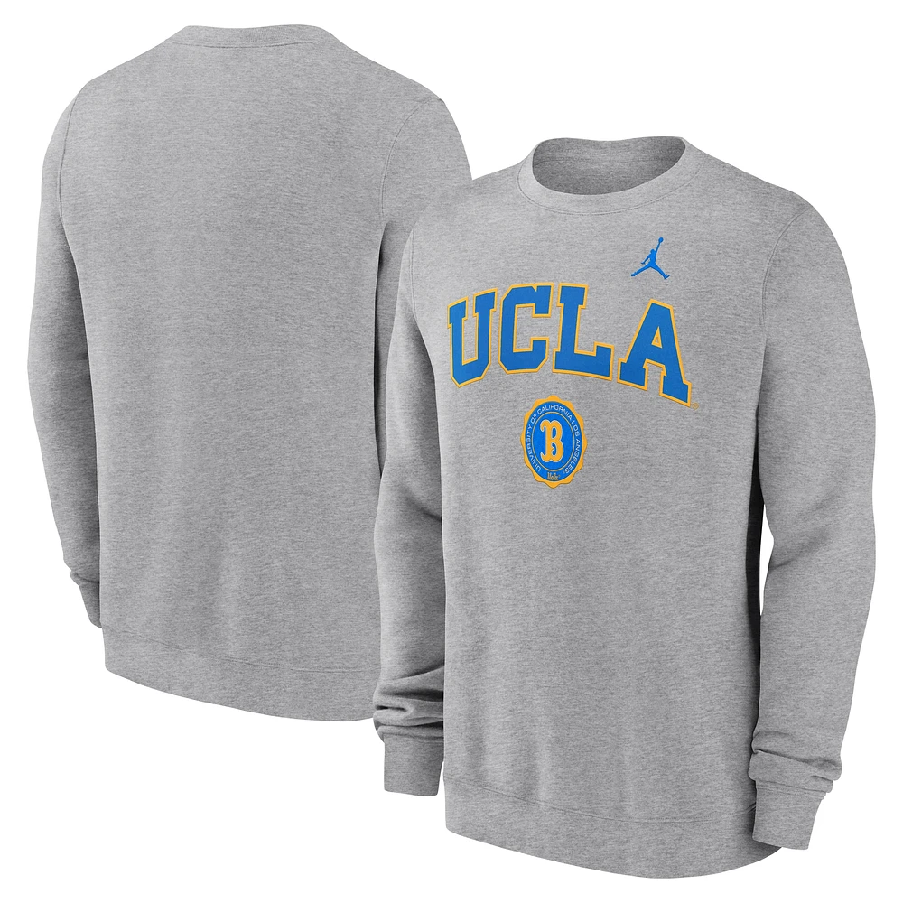 Sweat-shirt à capuche classique Legacy des Bruins de l'UCLA pour homme la marque Jordan Heather Grey