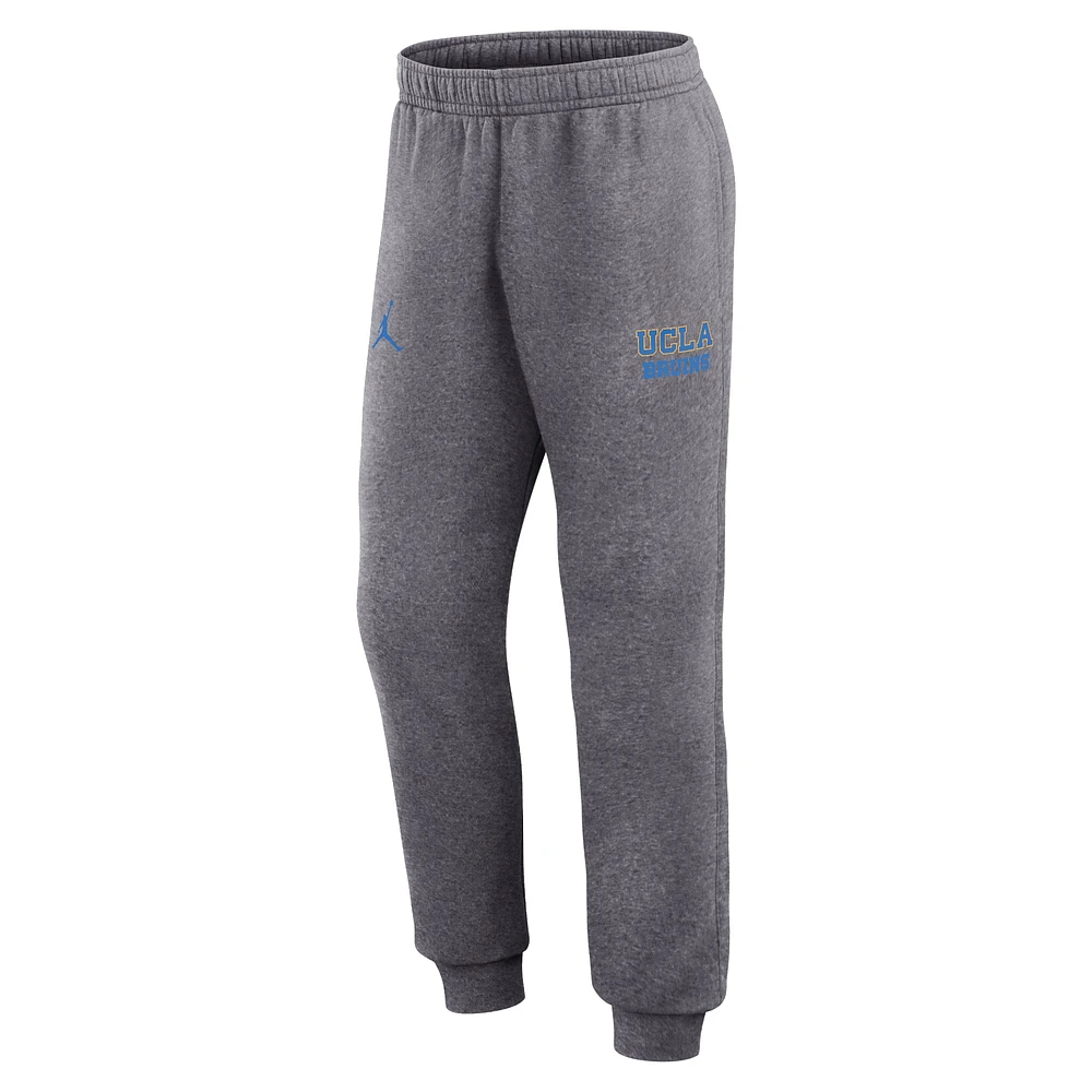 Men's Jordan Brand Heather Gray UCLA Bruins Primetime Club Fleece Jogger Pants