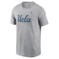 T-shirt Jordan Brand gris chiné avec logo UCLA Bruins Primetime Evergreen pour hommes