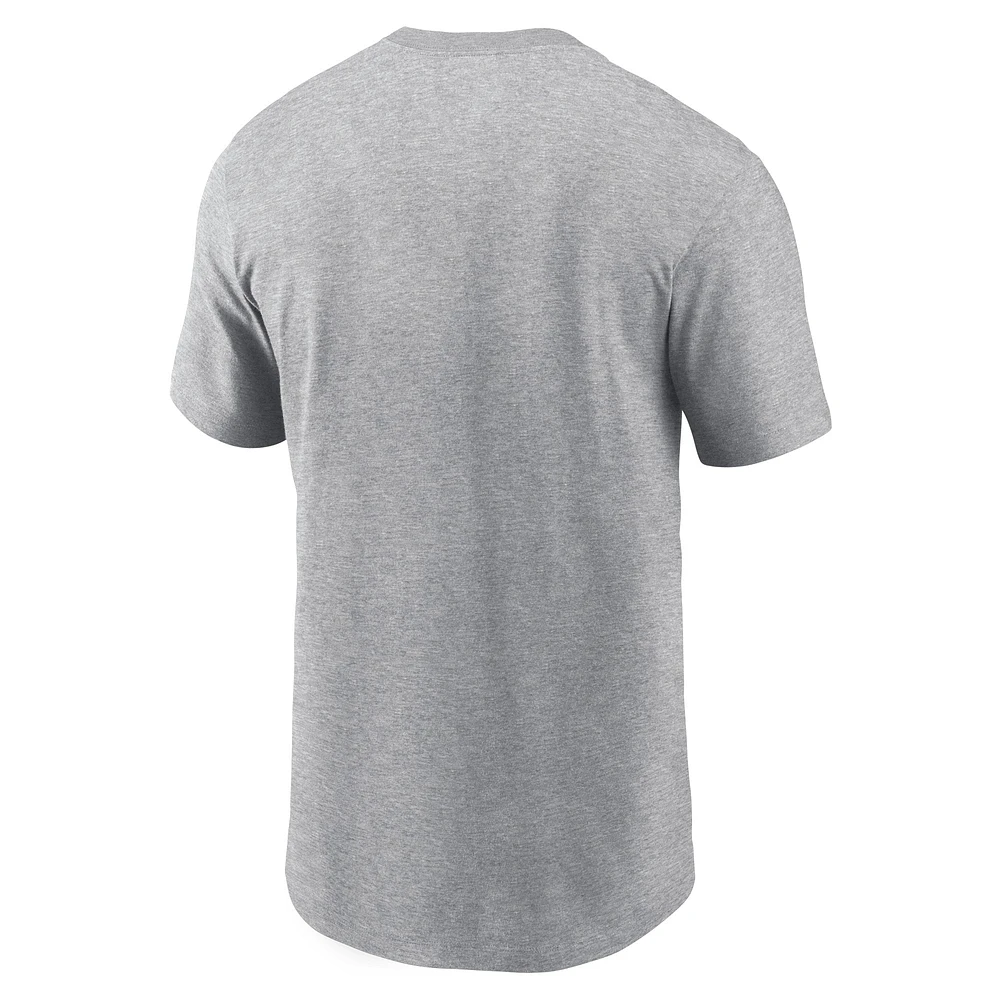 T-shirt Jordan Brand gris chiné avec logo UCLA Bruins Primetime Evergreen pour hommes