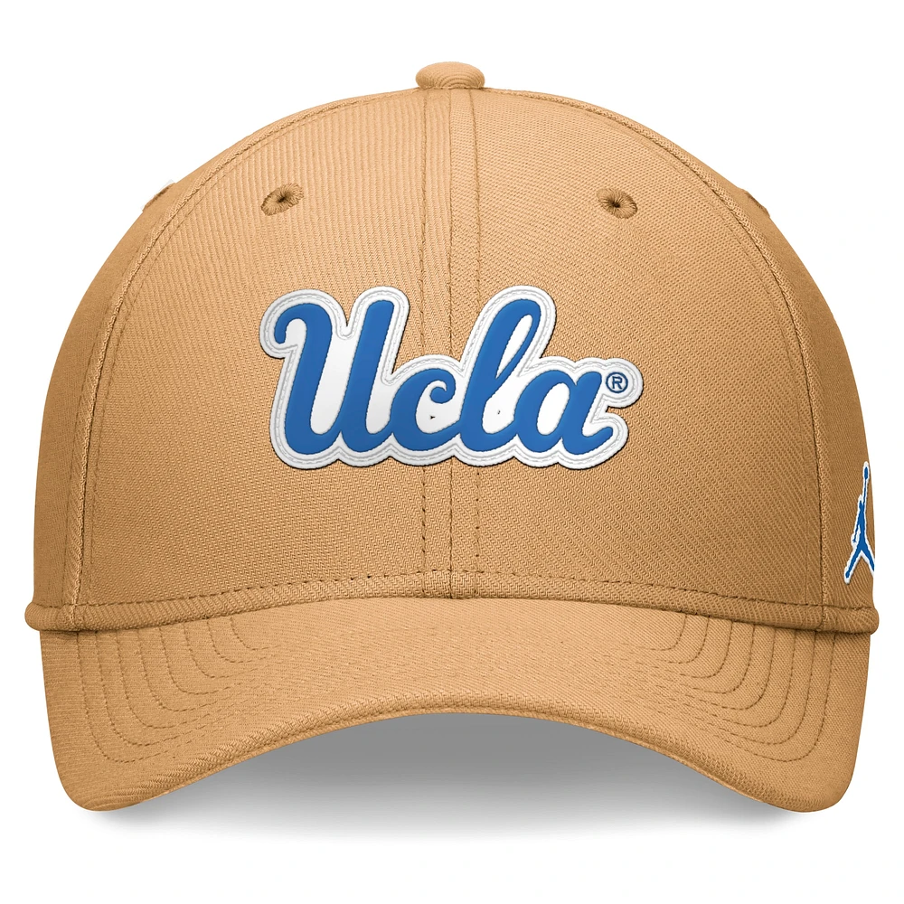 Men's Jordan Brand Khaki UCLA Bruins 2024 Sideline Flex Hat