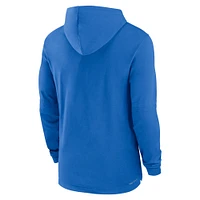 Men's Jordan Brand Light Blue UCLA Bruins 2024 Sideline Hoodie Performance Long Sleeve T-Shirt