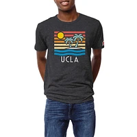 Men's League Collegiate Wear Heather Charcoal UCLA Bruins Hyper Local Victory Falls Tri-Blend T-Shirt