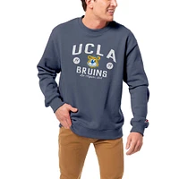 Men's League Collegiate Wear Heather Navy UCLA Bruins Bendy Arch Essential Pullover Sweatshirt