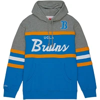 Men's Mitchell & Ness Light Blue UCLA Bruins Head Coach Pullover Hoodie