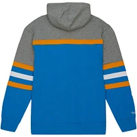 Men's Mitchell & Ness Light Blue UCLA Bruins Head Coach Pullover Hoodie