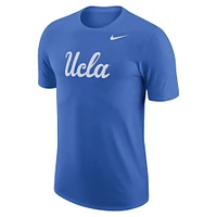 Men's Nike Blue UCLA Bruins Distressed Print Cotton Vault T-Shirt