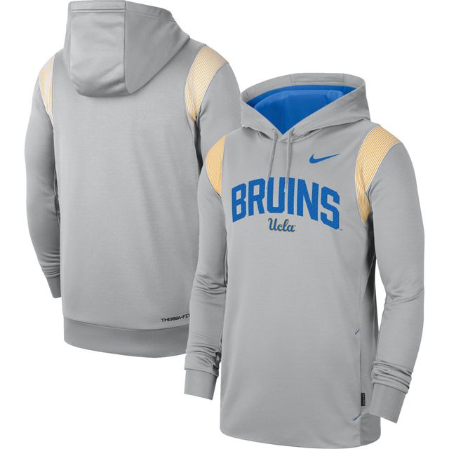 Chandail à capuchon pour homme Nike UCLA Bruins 2022 Game Day Sideline Performance gris