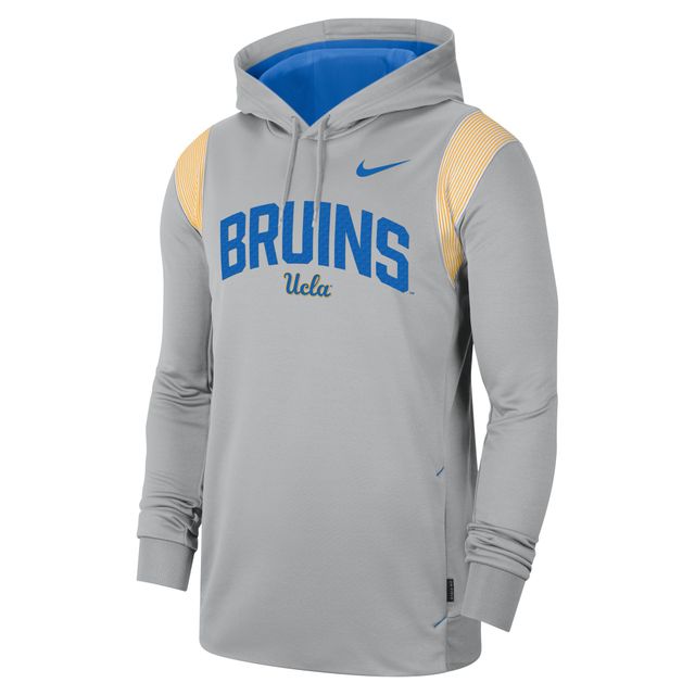 Chandail à capuchon pour homme Nike UCLA Bruins 2022 Game Day Sideline Performance gris